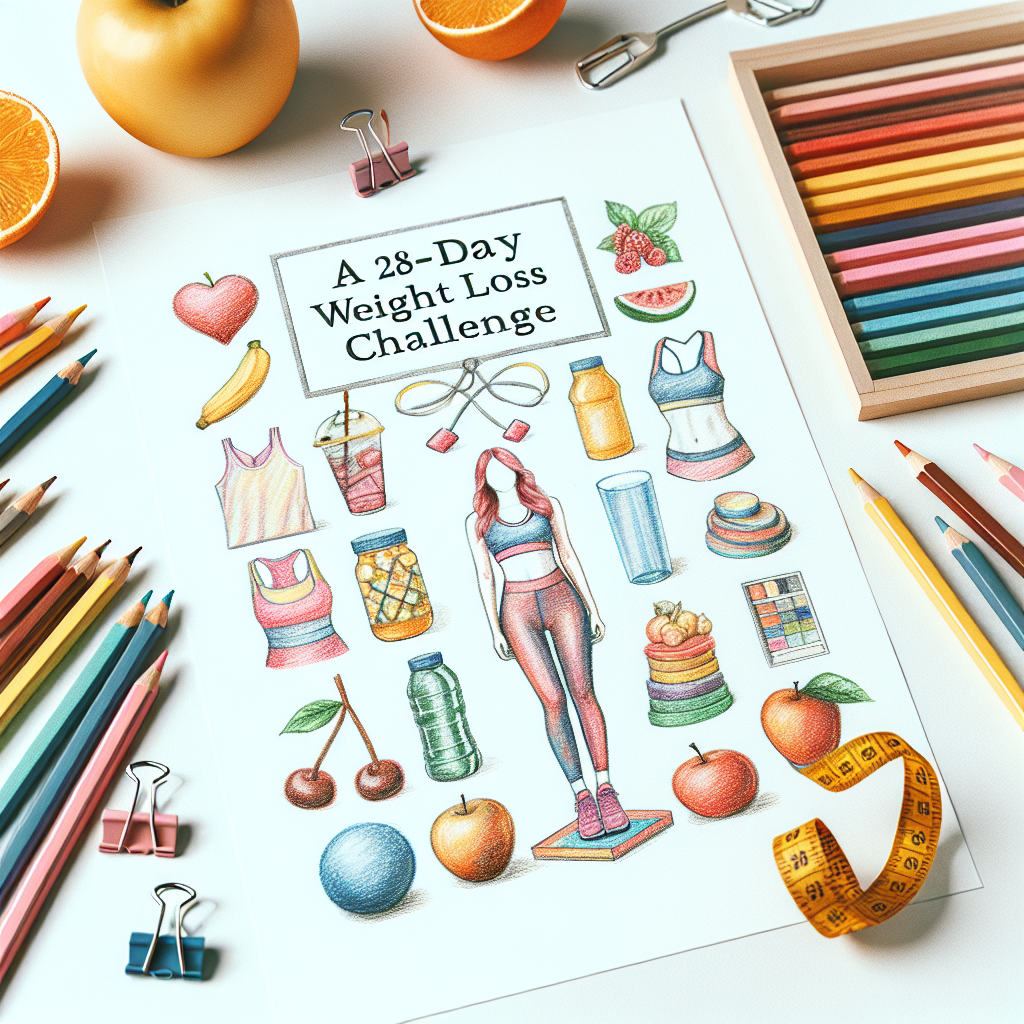 Colored-pencil illustration representing the topic: Weight Loss