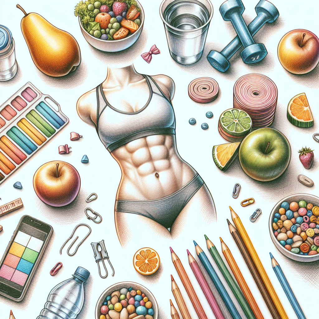 Colored-pencil illustration representing the topic: Fitness Programs