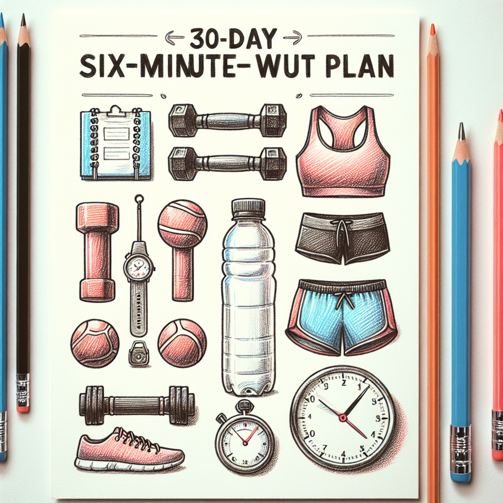 Colored-pencil illustration representing the topic: Fitness Programs