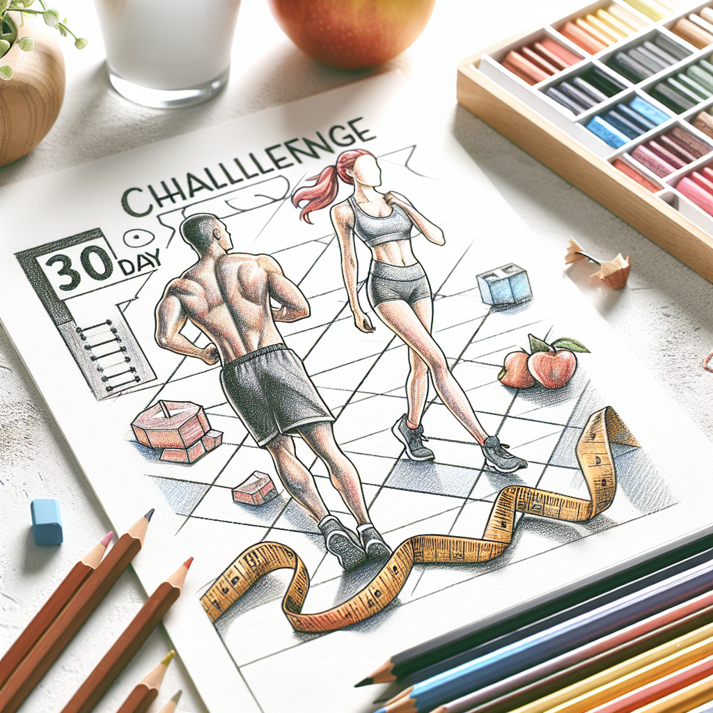 Colored-pencil illustration representing the topic: Fitness Programs