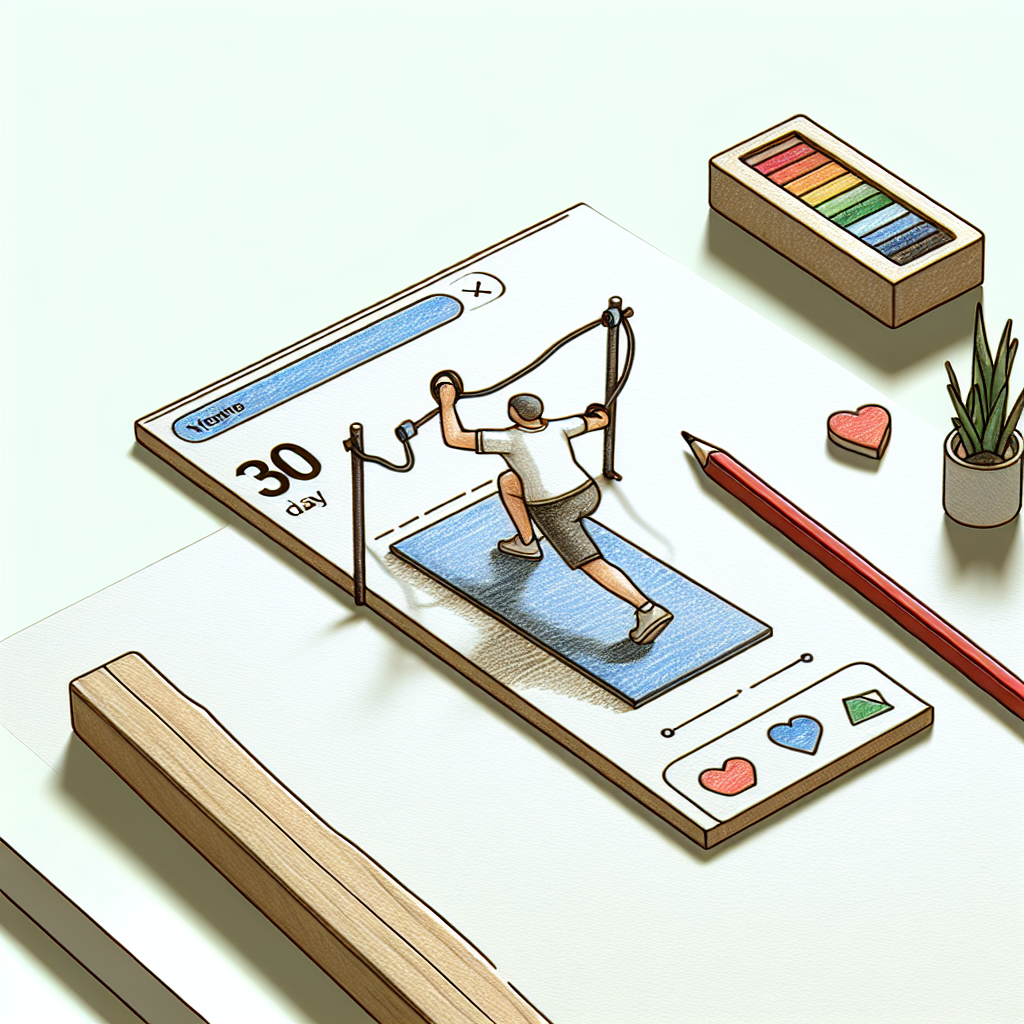 Colored-pencil illustration representing the topic: Fitness Challenges