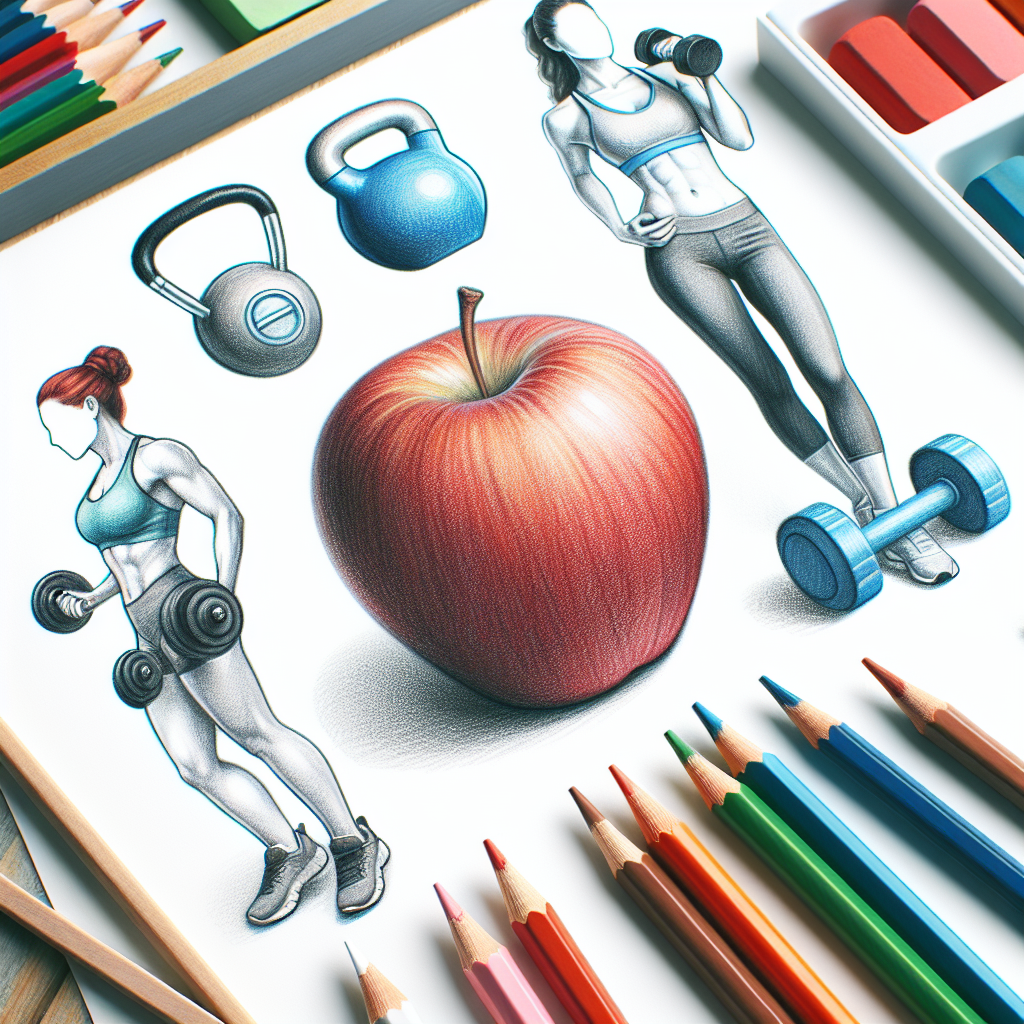 Colored-pencil illustration representing the topic: Exercise Programs