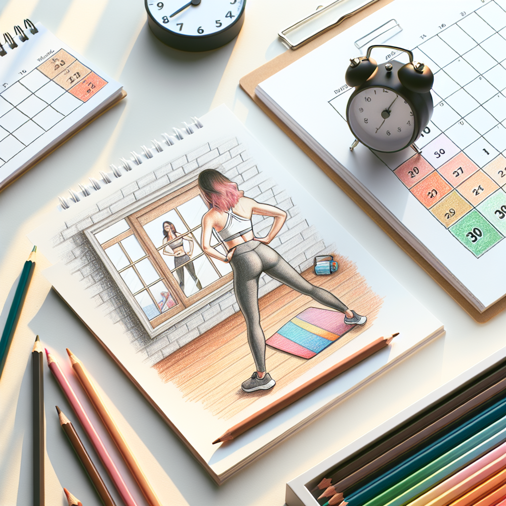 Colored-pencil illustration representing the topic: Fitness Programs
