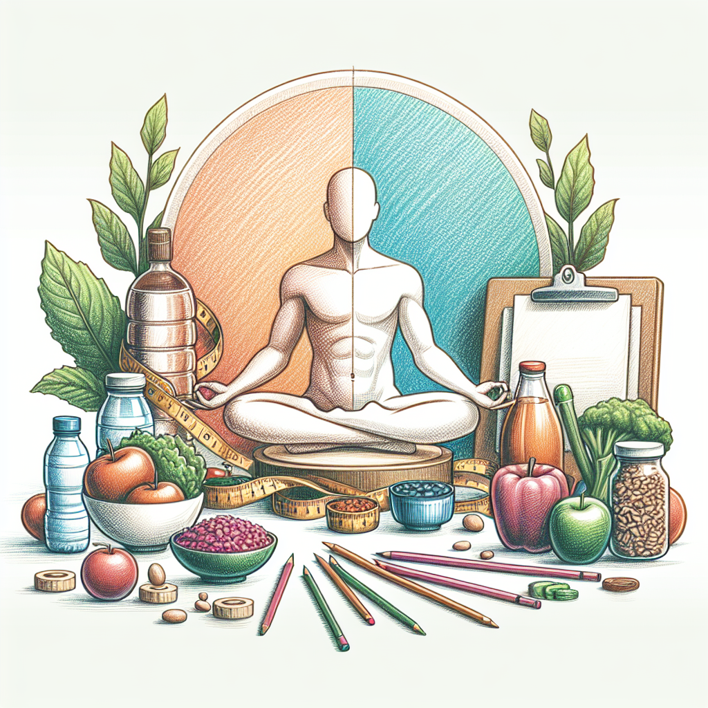 Colored-pencil illustration representing the topic: Weight Loss