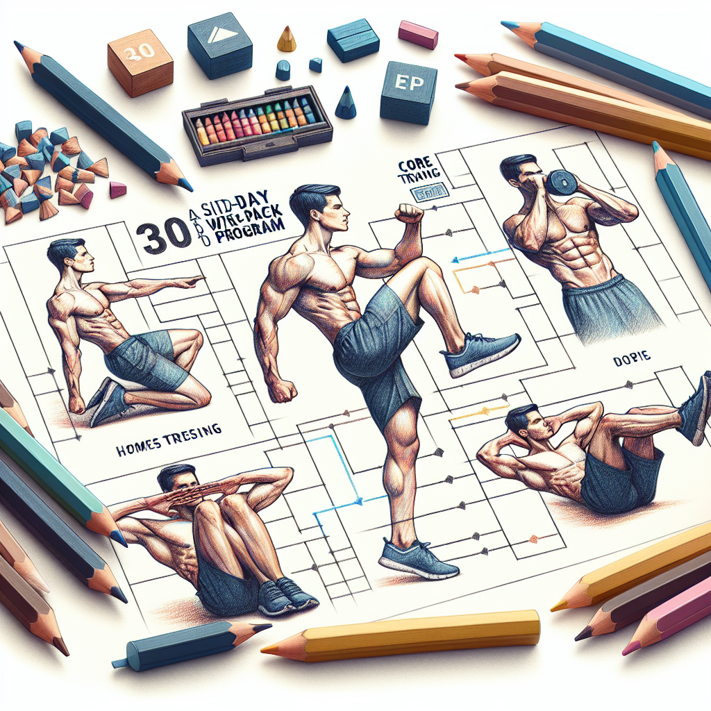 Colored-pencil illustration representing the topic: Fitness Programs