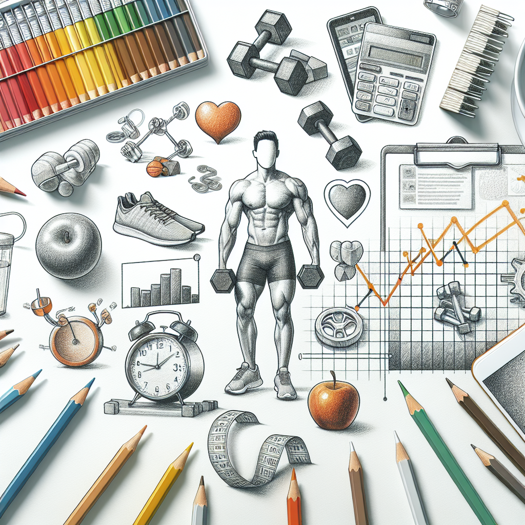 Colored-pencil illustration representing the topic: Fitness Programs