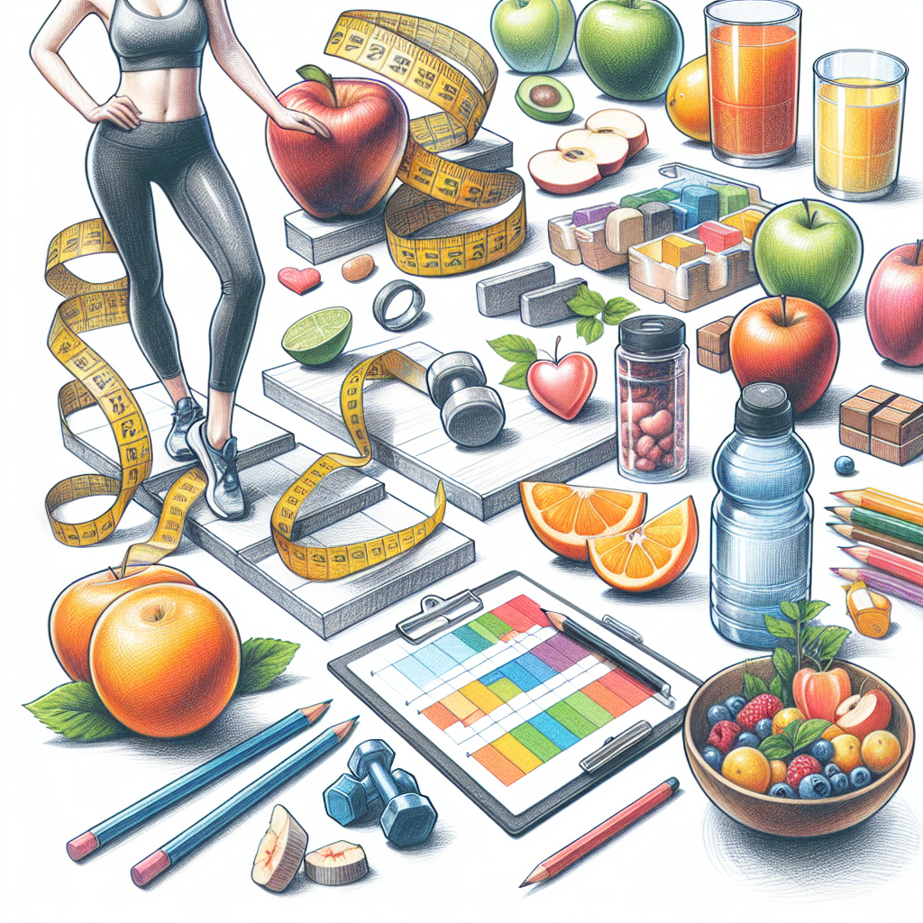 Colored-pencil illustration representing the topic: Fitness Programs