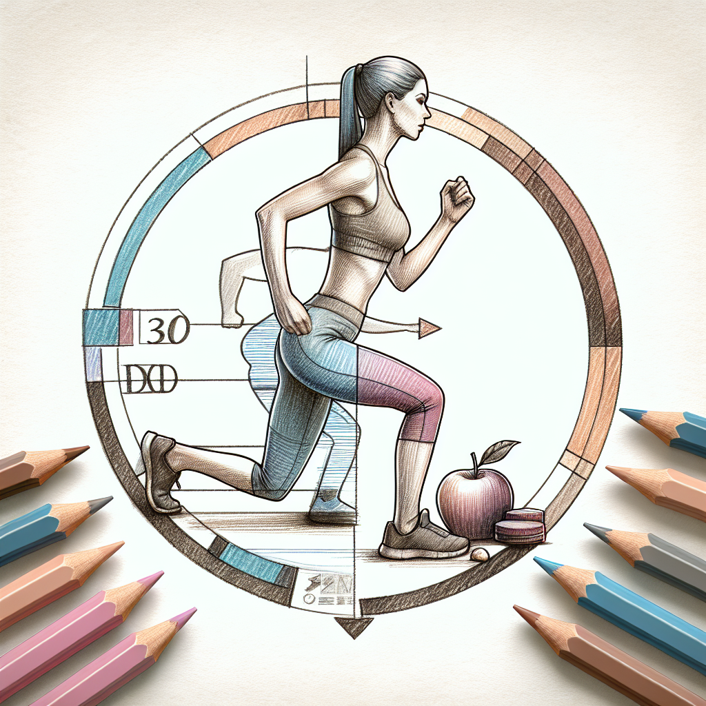 Colored-pencil illustration representing the topic: Fitness Programs