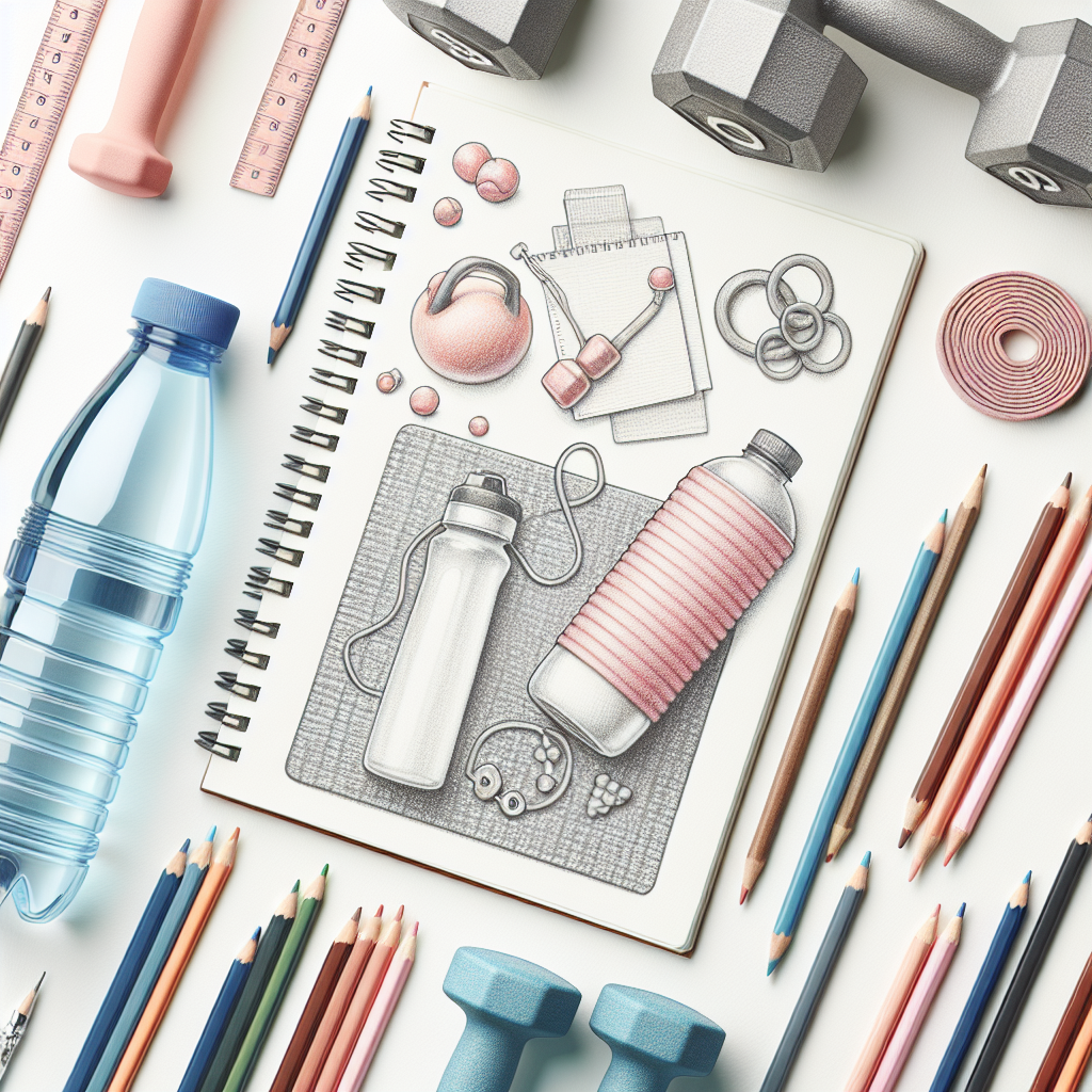Colored-pencil illustration representing the topic: Fitness and Health