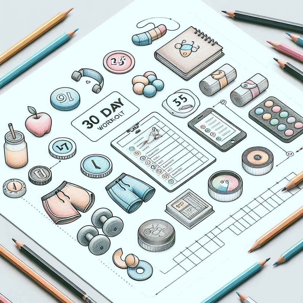 Colored-pencil illustration representing the topic: Fitness and Health
