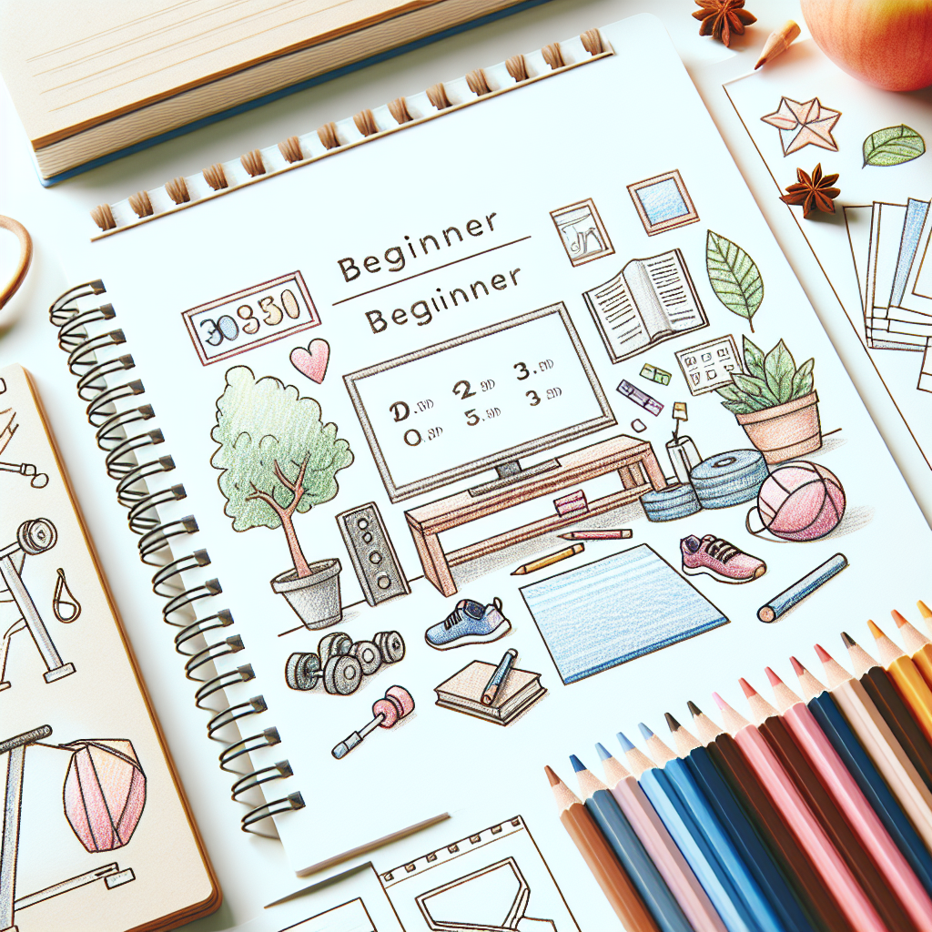 Colored-pencil illustration representing the topic: Fitness Programs