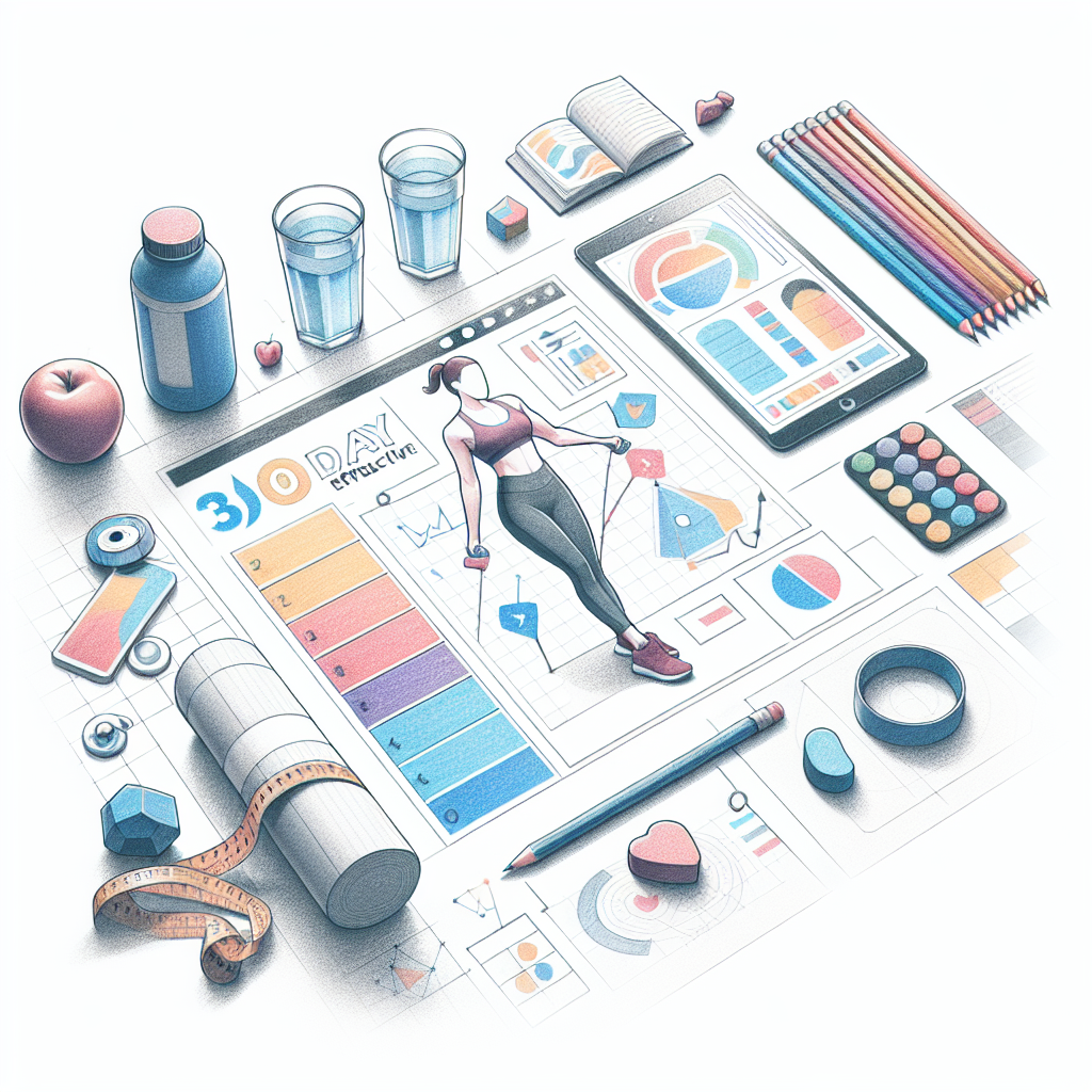 Colored-pencil illustration representing the topic: Fitness Routines