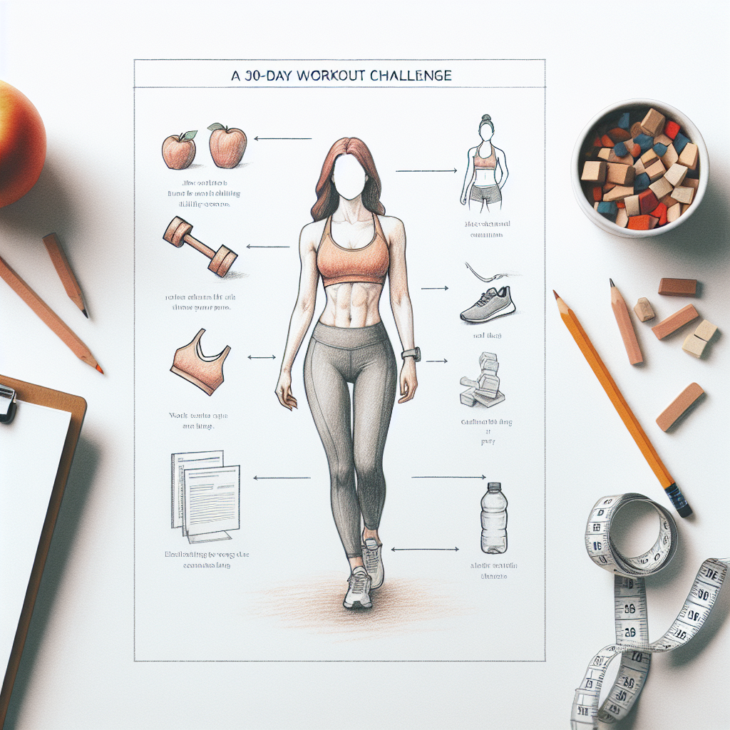 Colored-pencil illustration representing the topic: Fitness Programs