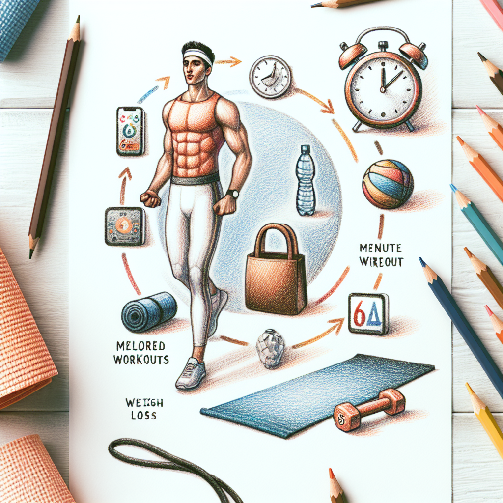 Colored-pencil illustration representing the topic: Fitness and Health