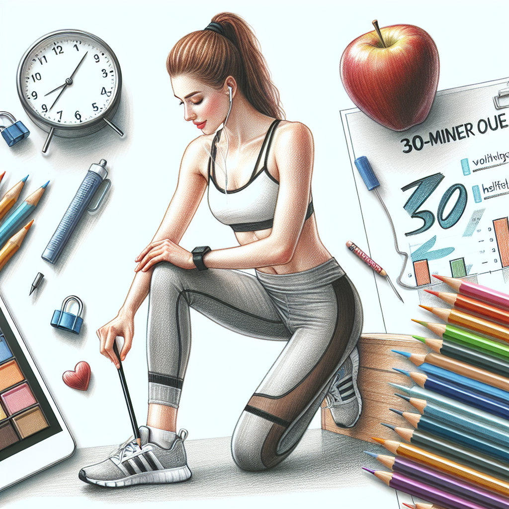Colored-pencil illustration representing the topic: Fitness Programs
