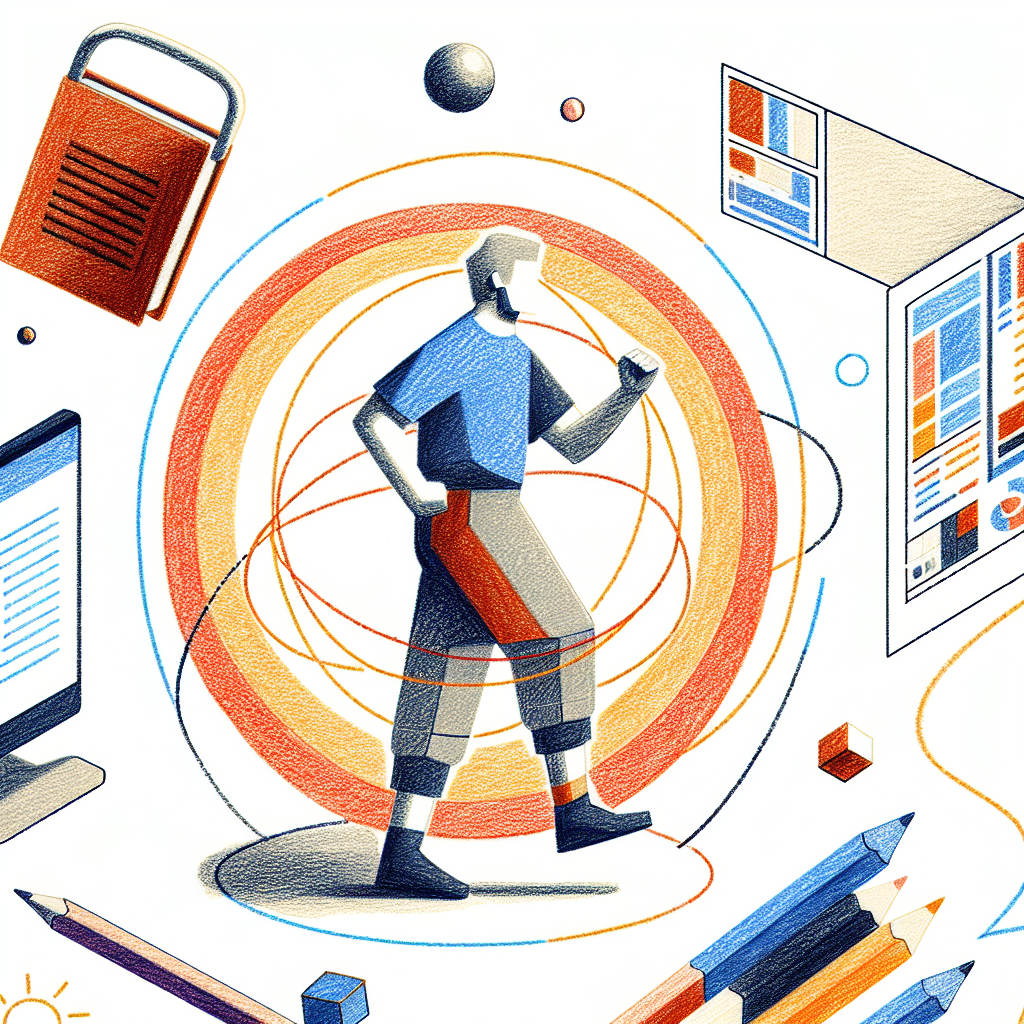 Colored-pencil illustration representing the topic: Fitness and Health