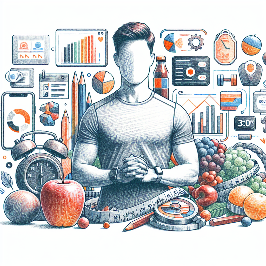 Colored-pencil illustration representing the topic: Fitness Training