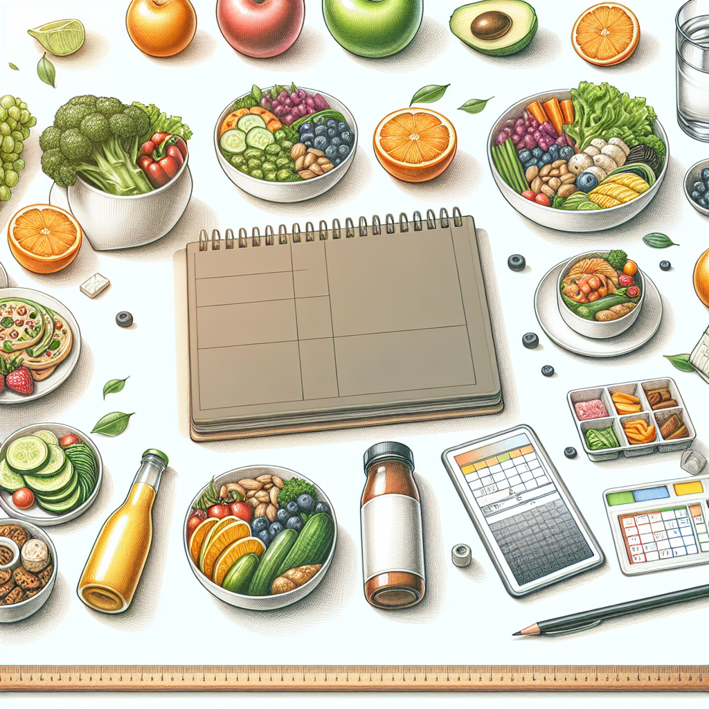 Colored-pencil illustration representing the topic: Nutrition and Diet
