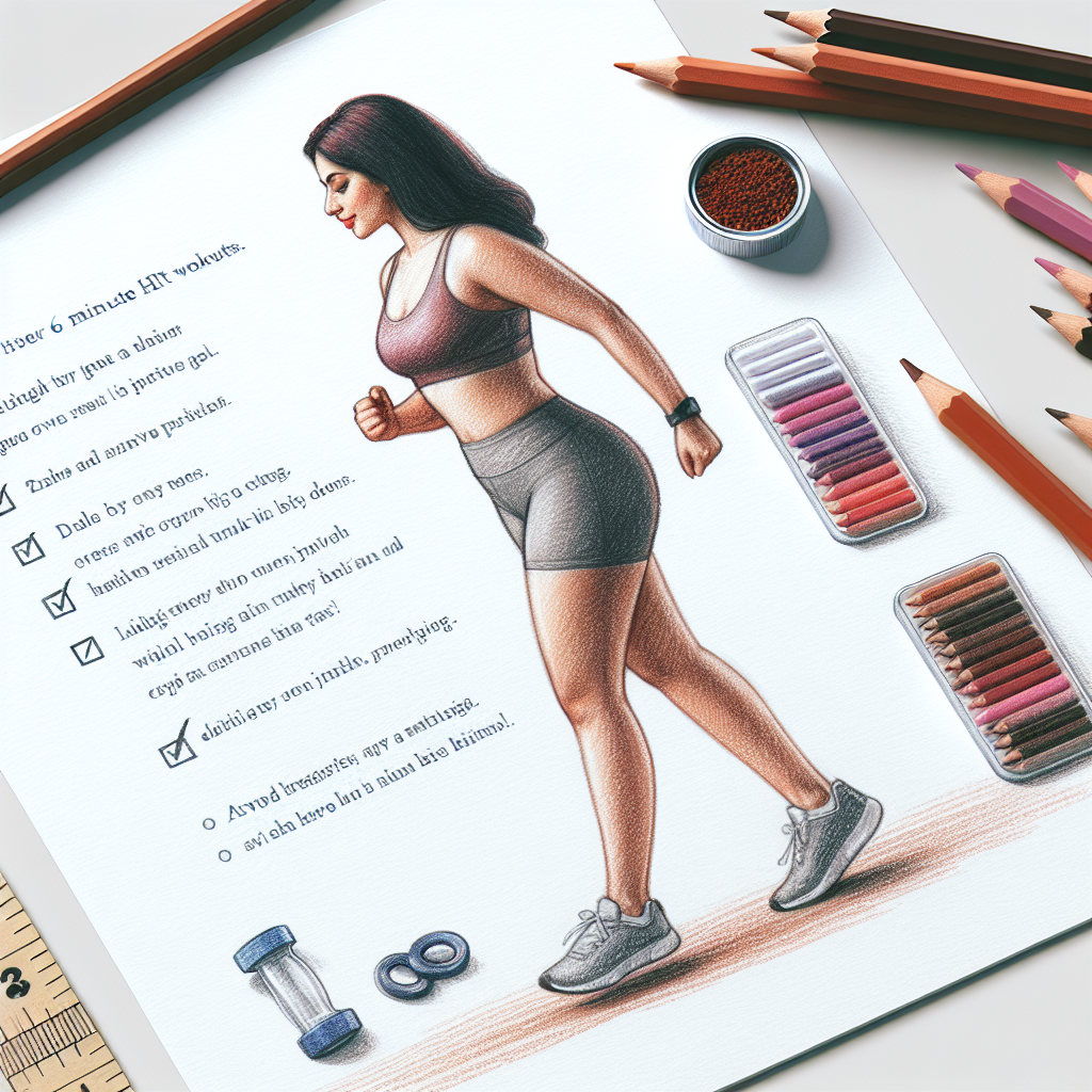 Colored-pencil illustration representing the topic: Fitness