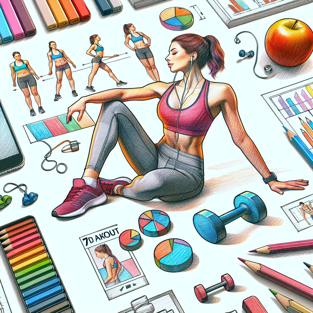 Colored-pencil illustration representing the topic: Fitness Programs