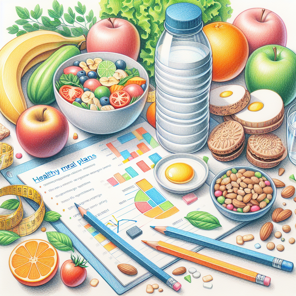 Colored-pencil illustration representing the topic: Weight Loss
