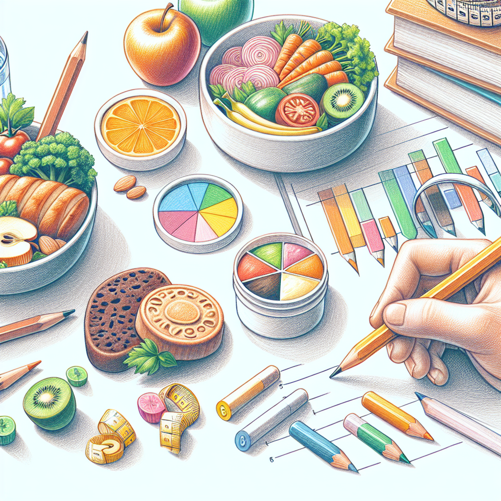 Colored-pencil illustration representing the topic: Nutrition and Wellness