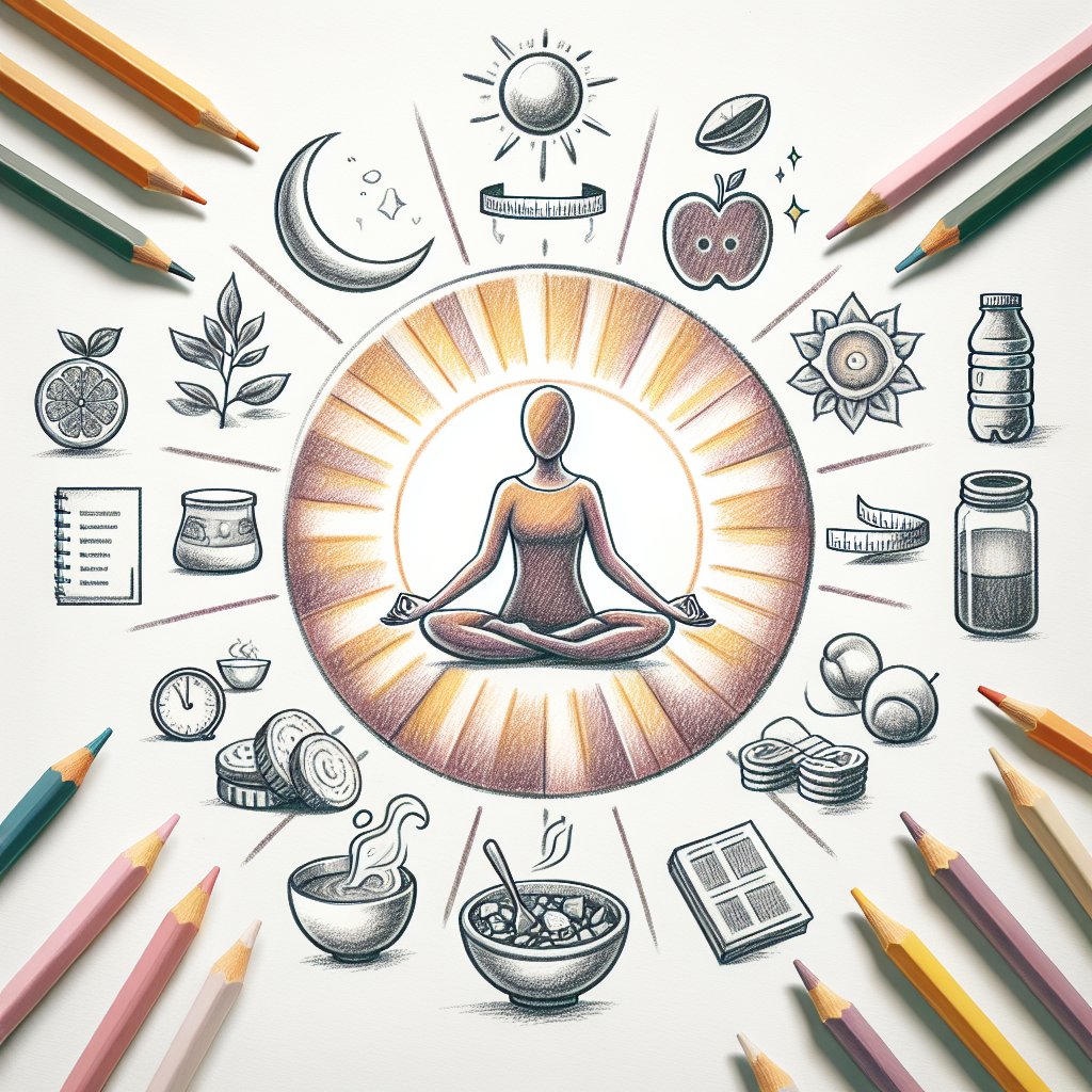 Colored-pencil illustration representing the topic: Weight Loss