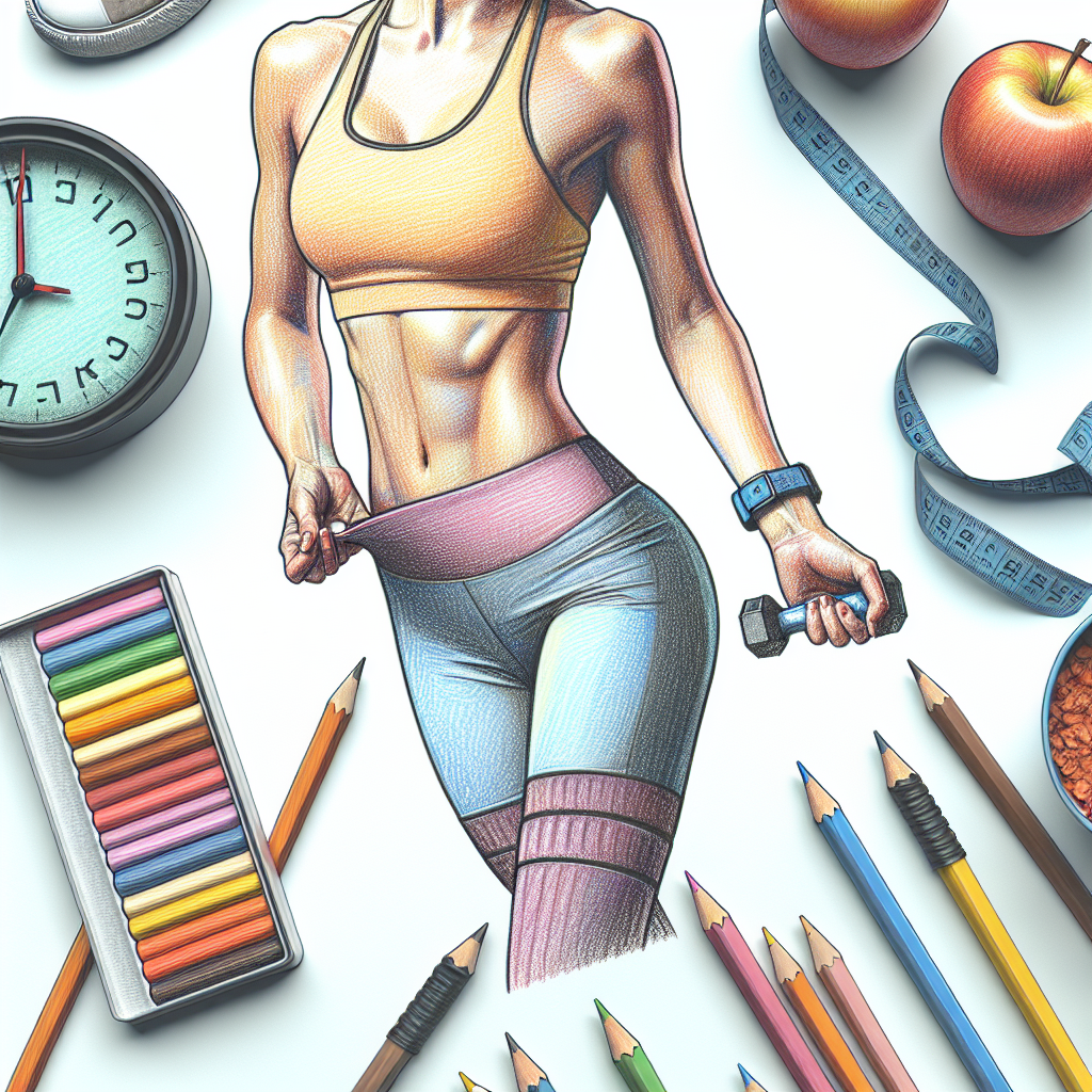 Colored-pencil illustration representing the topic: Fitness Programs