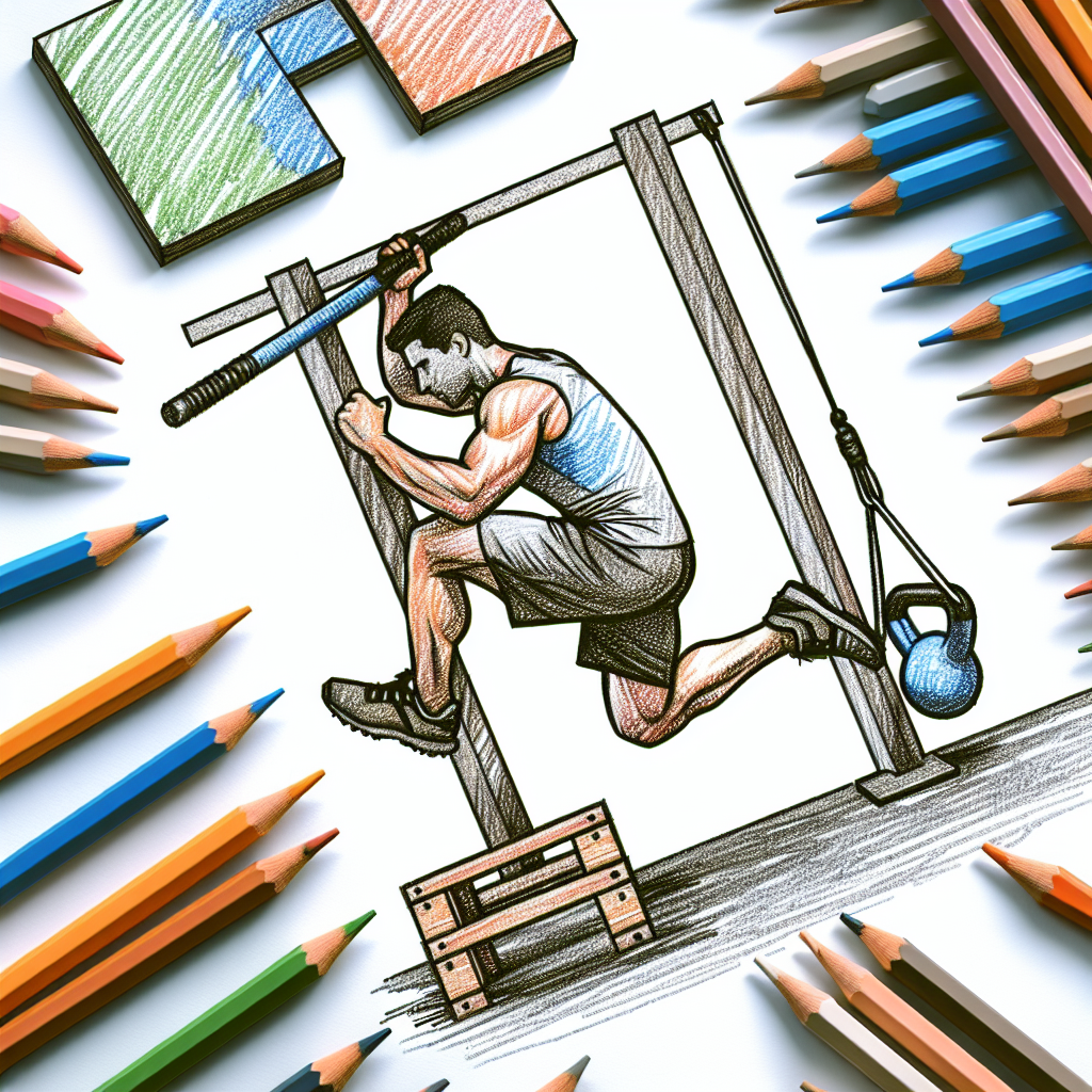 Colored-pencil illustration representing the topic: Fitness and Health