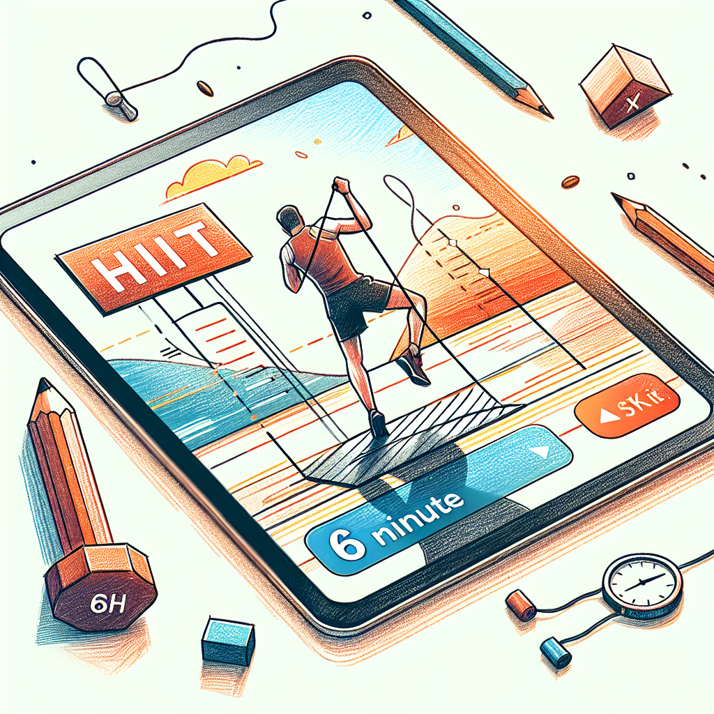 Colored-pencil illustration representing the topic: Fitness