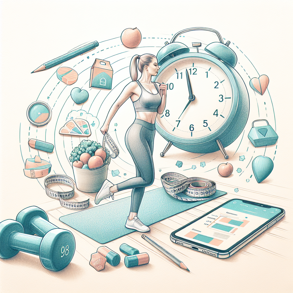 Colored-pencil illustration representing the topic: Fitness and Health