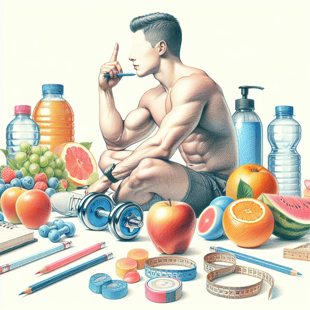 Colored-pencil illustration representing the topic: Fitness Tips