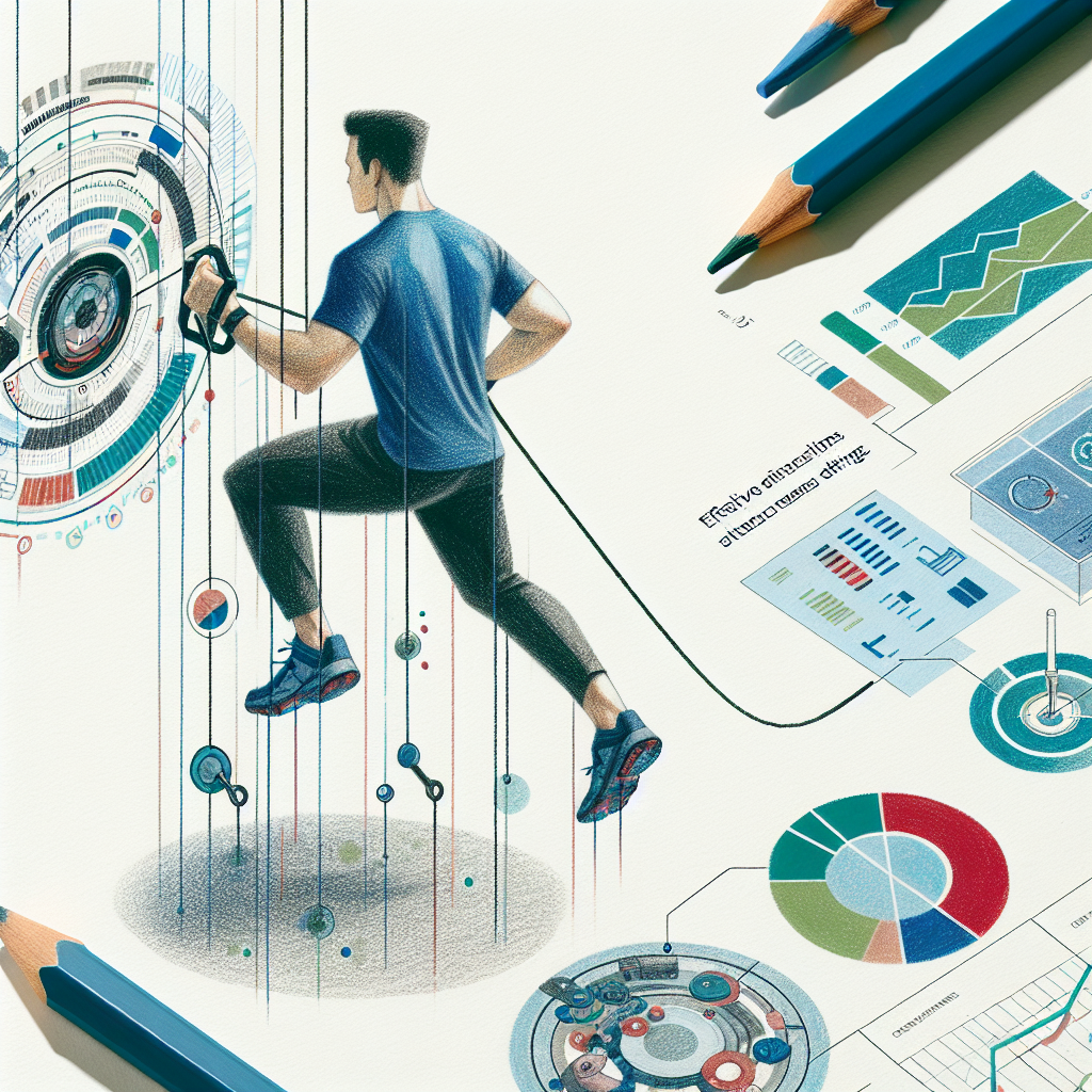 Colored-pencil illustration representing the topic: Fitness