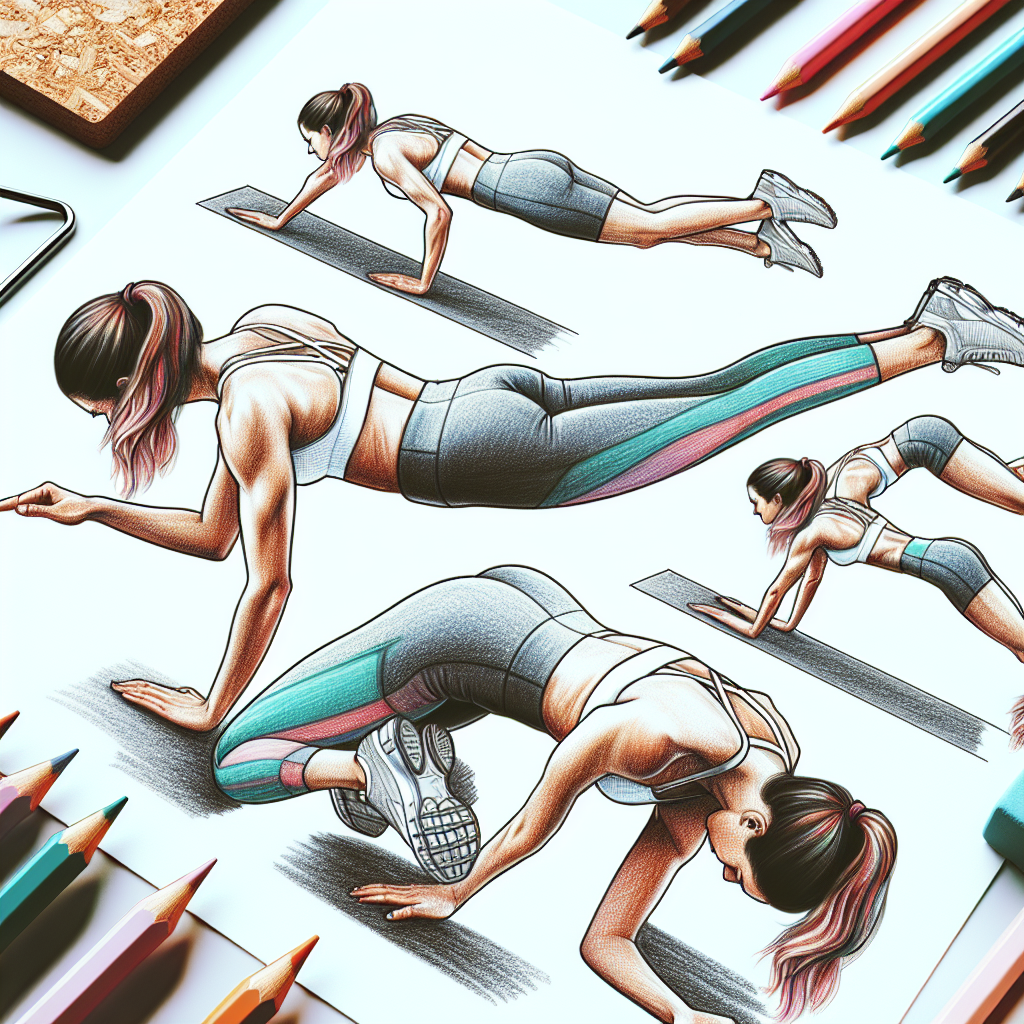 Colored-pencil illustration representing the topic: Fitness and Health