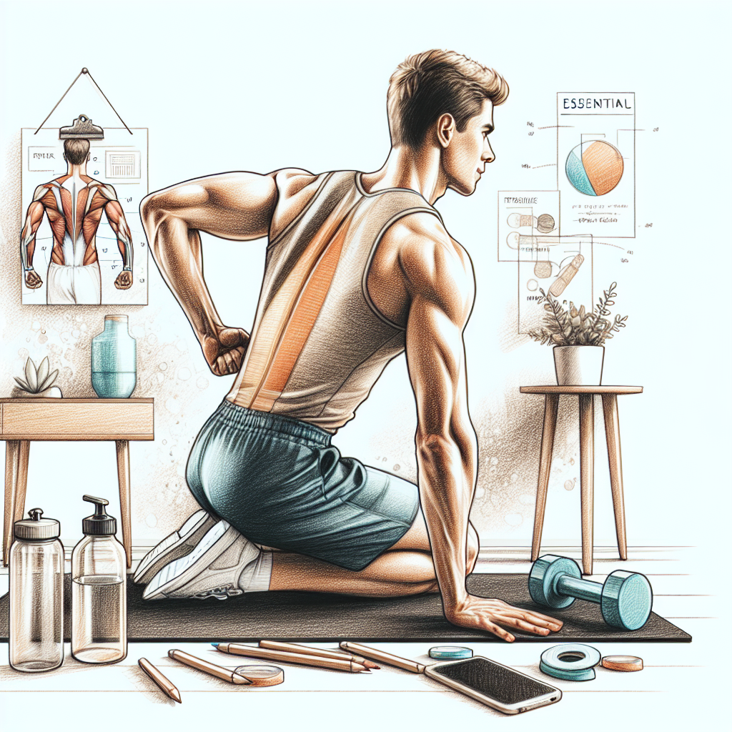 Colored-pencil illustration representing the topic: Home Fitness