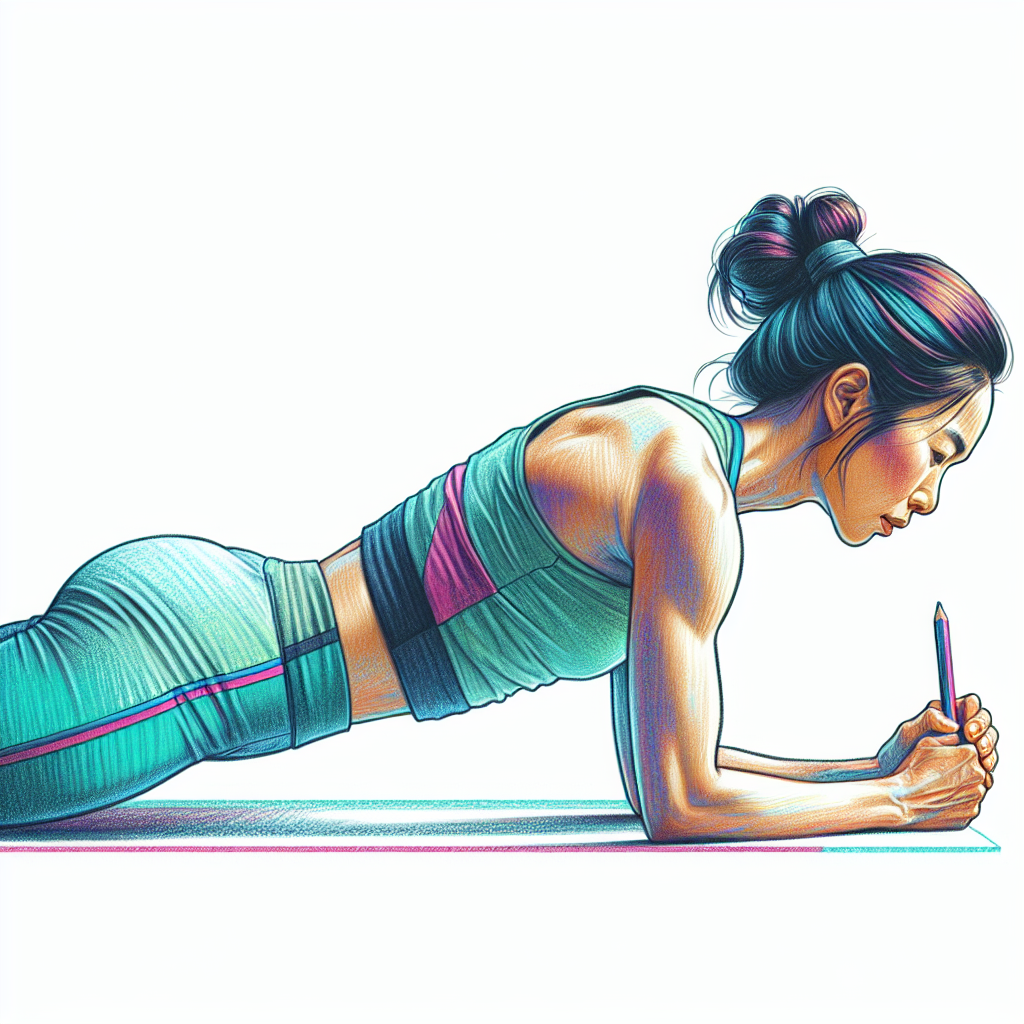 Colored-pencil illustration representing the topic: Fitness and Exercise