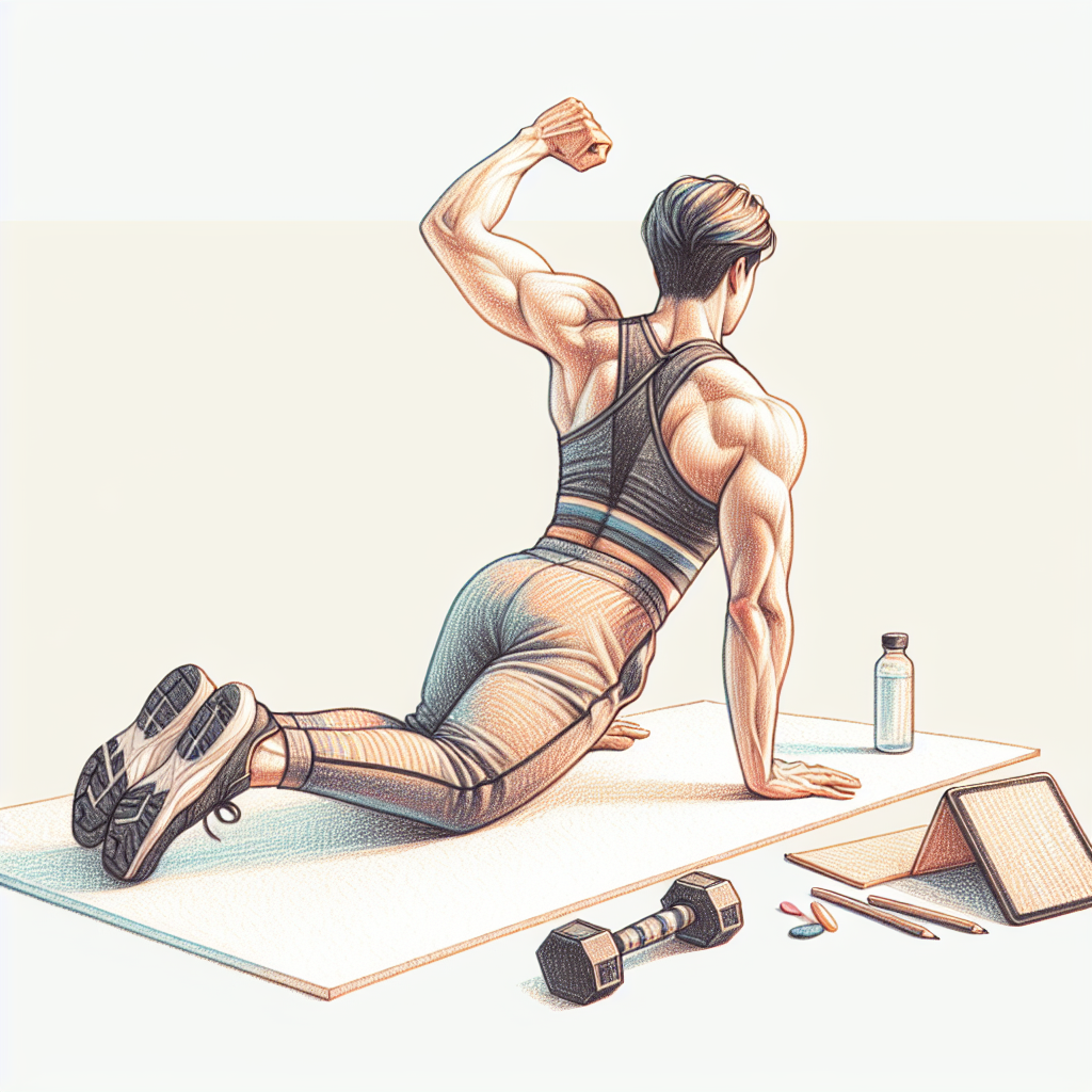 Colored-pencil illustration representing the topic: Fitness