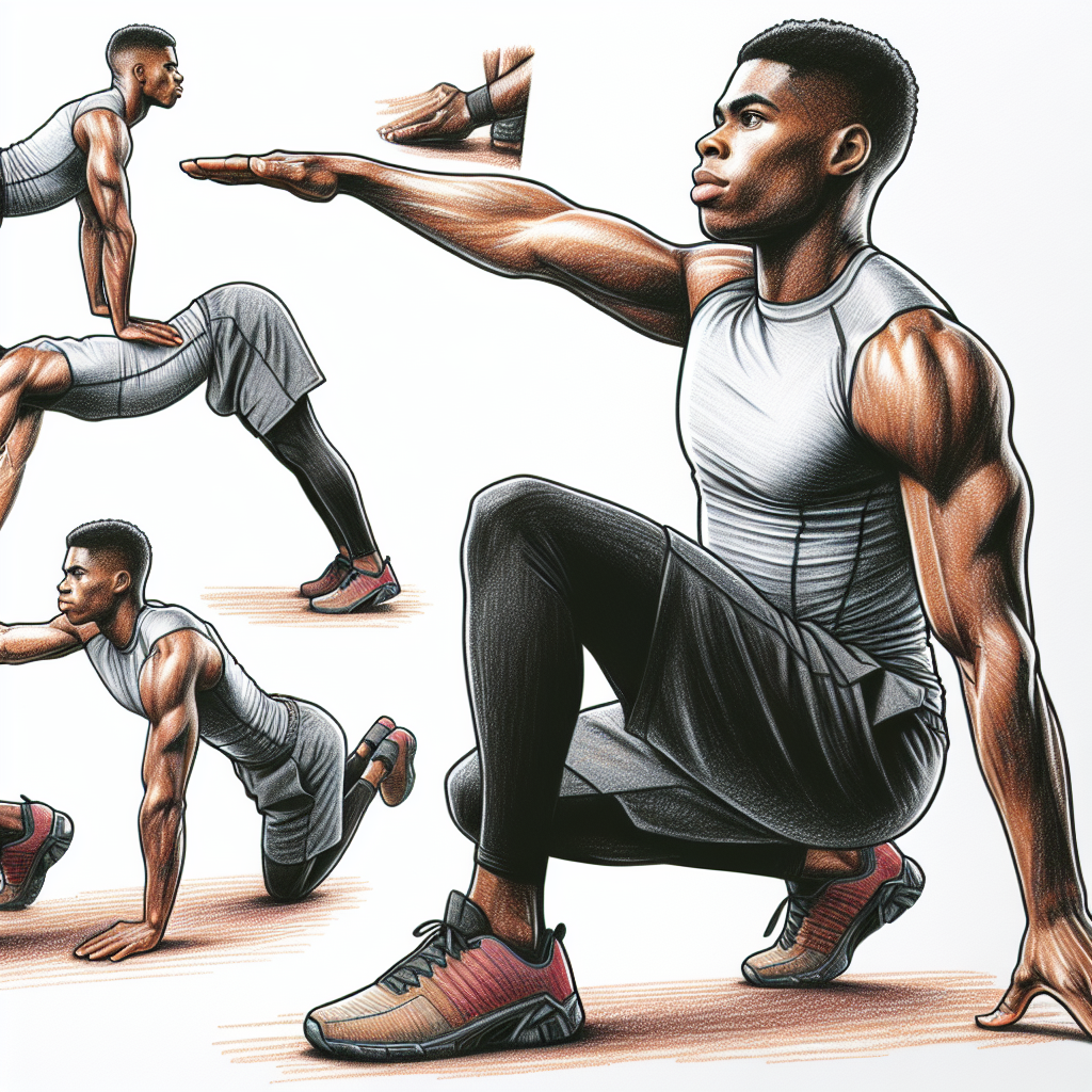 Colored-pencil illustration representing the topic: Calisthenics Training
