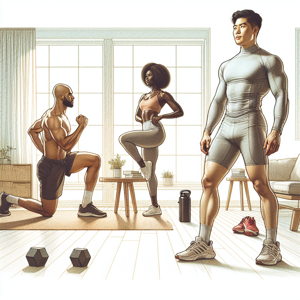 Colored-pencil illustration representing the topic: Fitness Workouts