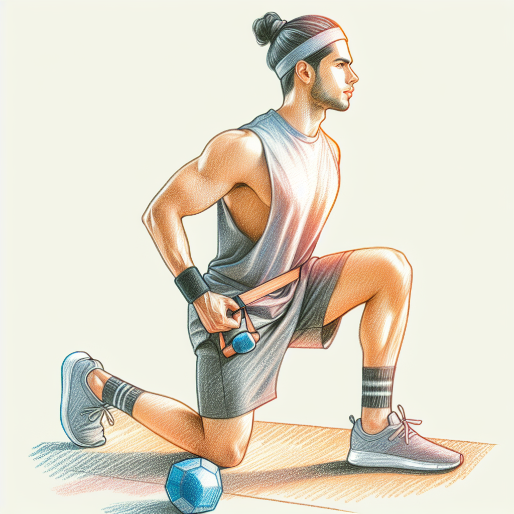 Colored-pencil illustration representing the topic: Fitness