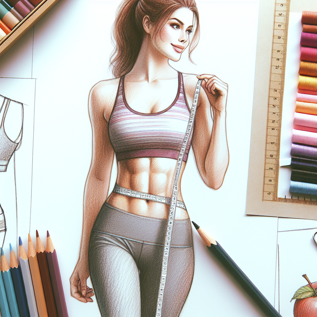 Colored-pencil illustration representing the topic: Fitness Guide