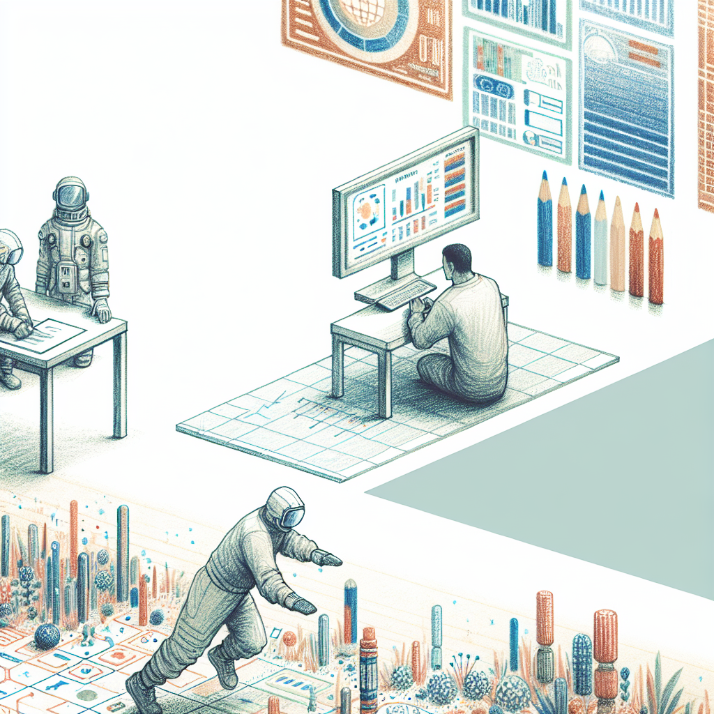 Colored-pencil illustration representing the topic: Fitness