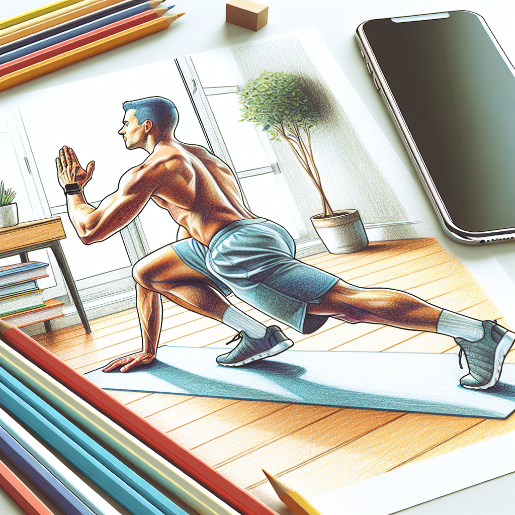 Colored-pencil illustration representing the topic: Fitness and Health