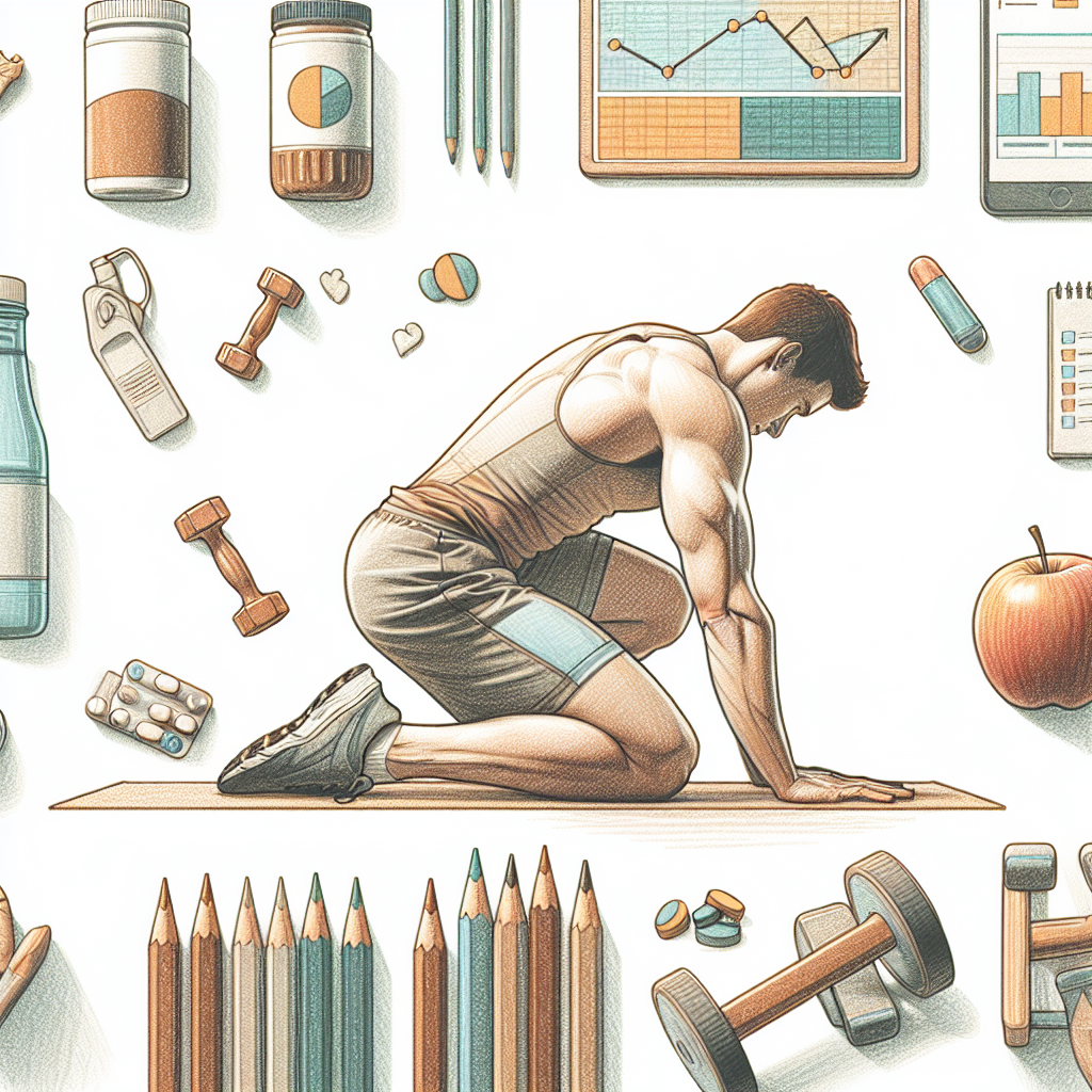 Colored-pencil illustration representing the topic: Fitness