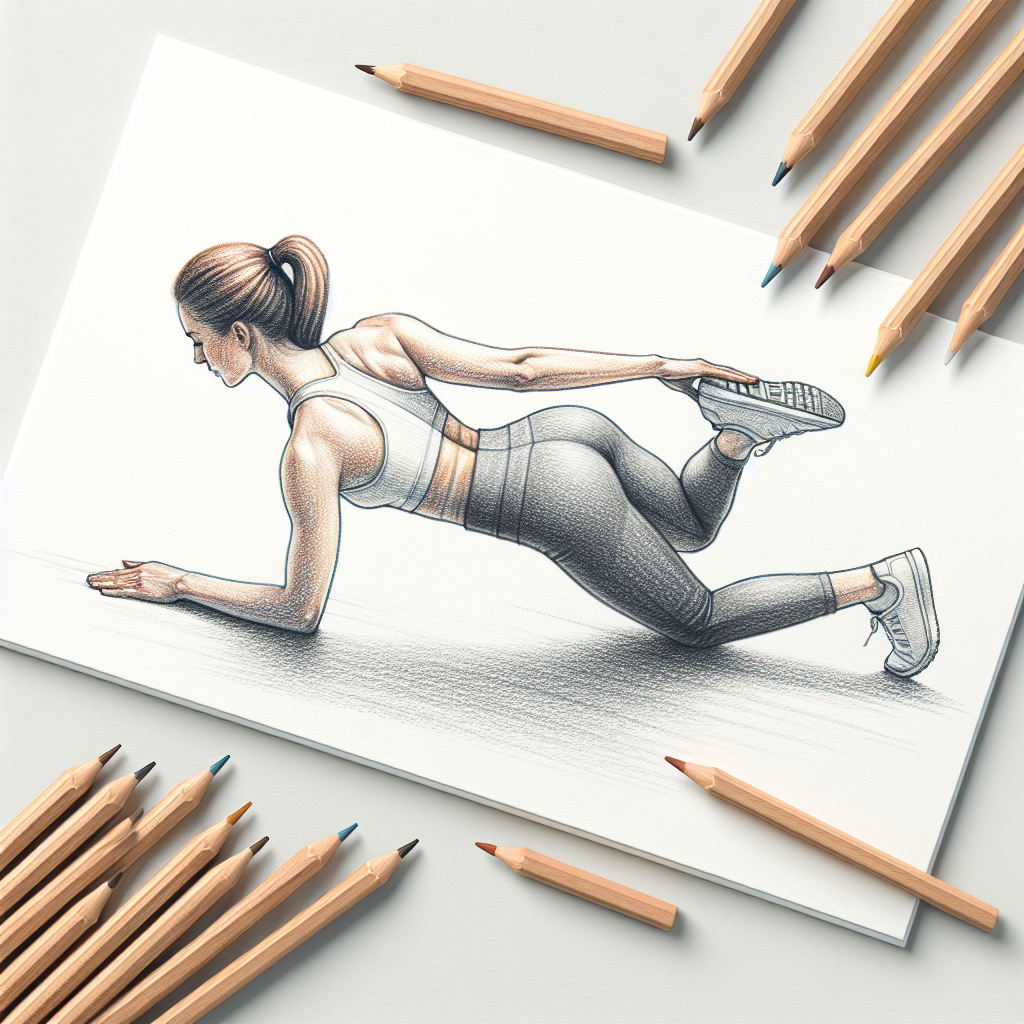 Colored-pencil illustration representing the topic: Fitness and Health