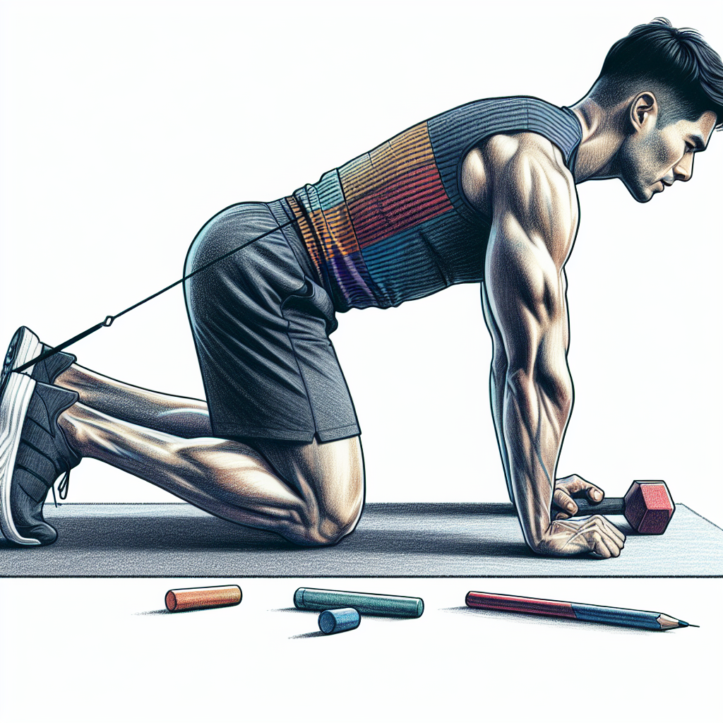 Colored-pencil illustration representing the topic: Fitness