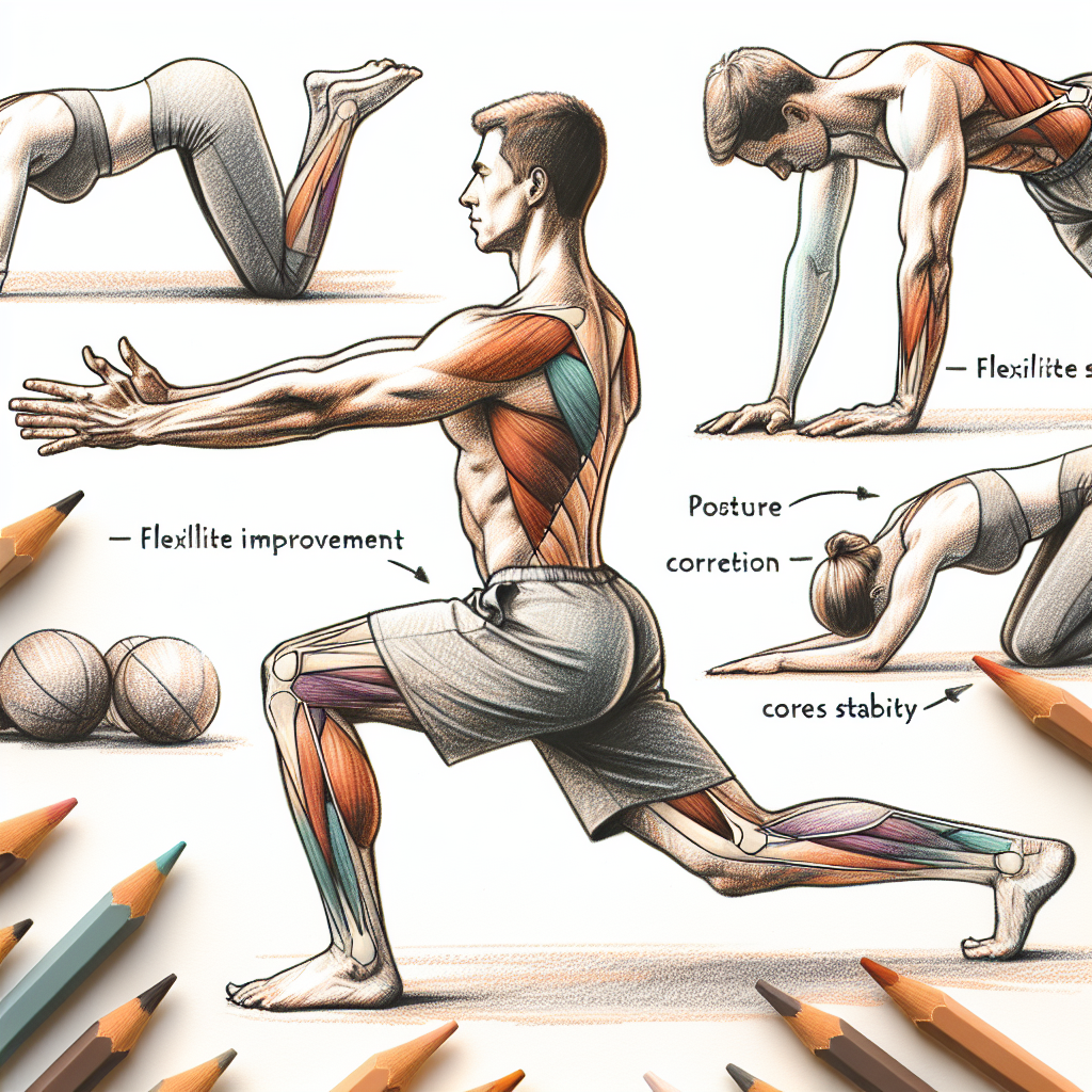 Colored-pencil illustration representing the topic: Fitness and Health