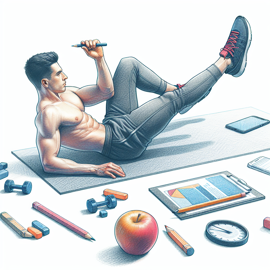 Colored-pencil illustration representing the topic: Fitness and Health