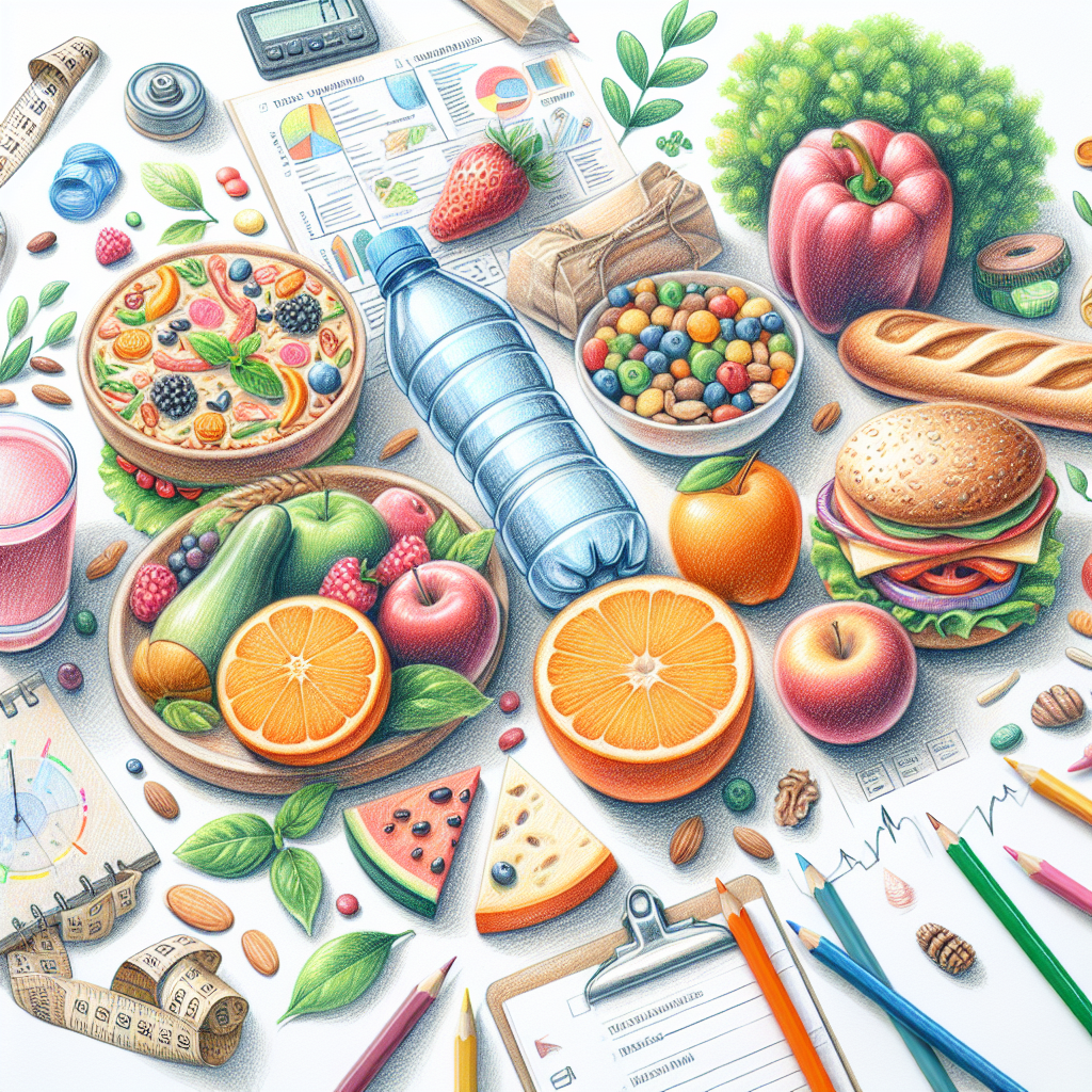 Colored-pencil illustration representing the topic: Weight Loss