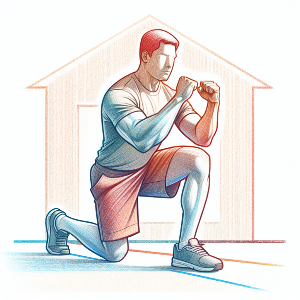 Colored-pencil illustration representing the topic: Home Fitness